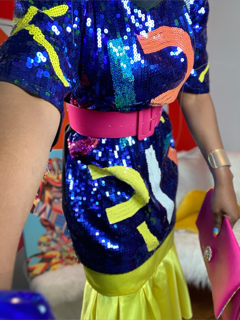 Colorful Sequin Top